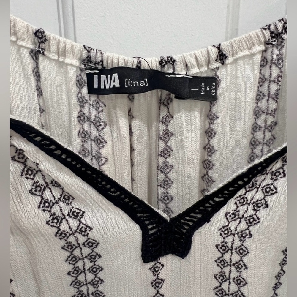 INA Romper White and Black
Women's Size L NWT - Picture 2 of 9